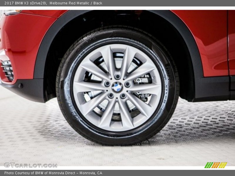 Melbourne Red Metallic / Black 2017 BMW X3 sDrive28i