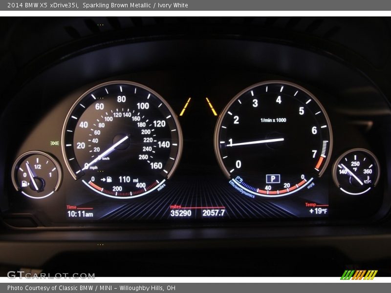 Sparkling Brown Metallic / Ivory White 2014 BMW X5 xDrive35i