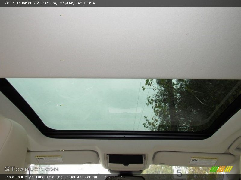 Odyssey Red / Latte 2017 Jaguar XE 25t Premium