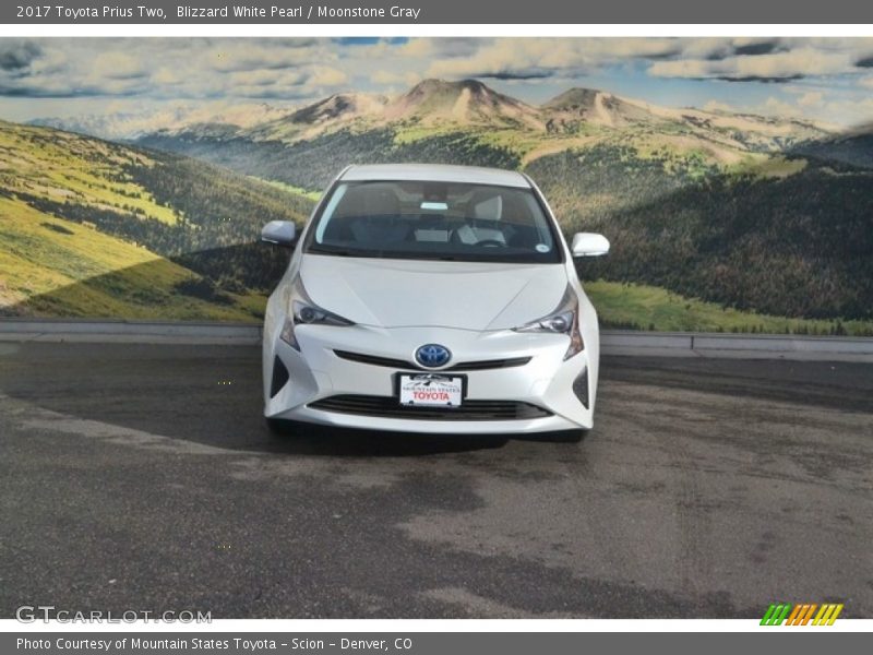 Blizzard White Pearl / Moonstone Gray 2017 Toyota Prius Two