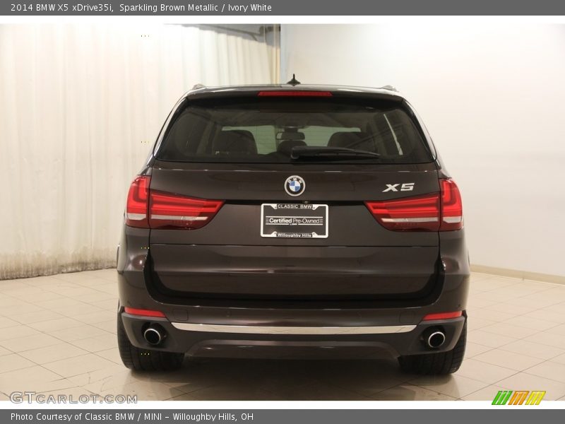Sparkling Brown Metallic / Ivory White 2014 BMW X5 xDrive35i
