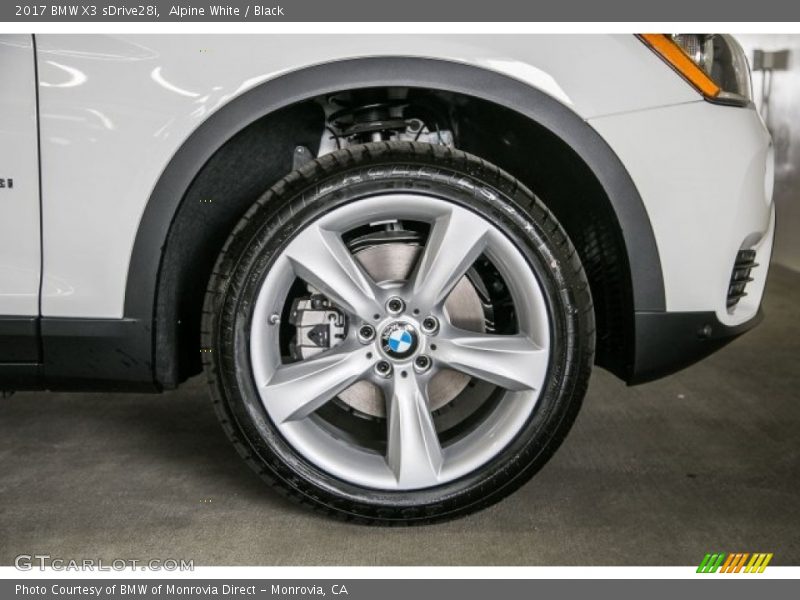 Alpine White / Black 2017 BMW X3 sDrive28i