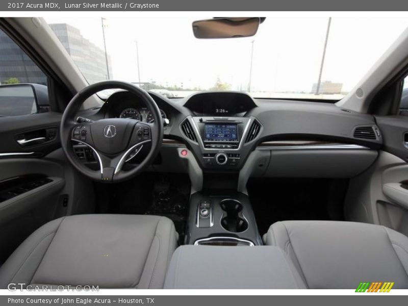 Lunar Silver Metallic / Graystone 2017 Acura MDX