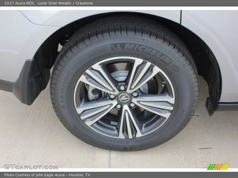 Lunar Silver Metallic / Graystone 2017 Acura MDX