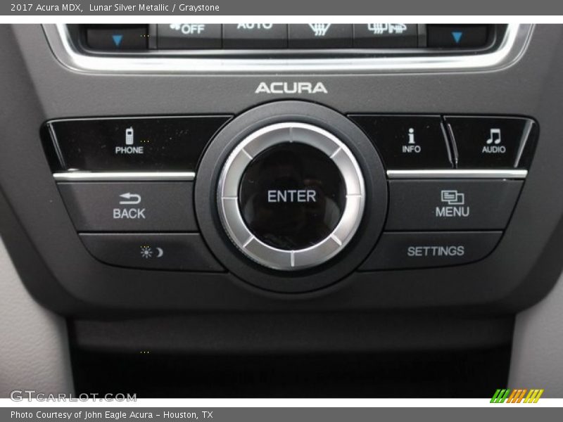 Lunar Silver Metallic / Graystone 2017 Acura MDX