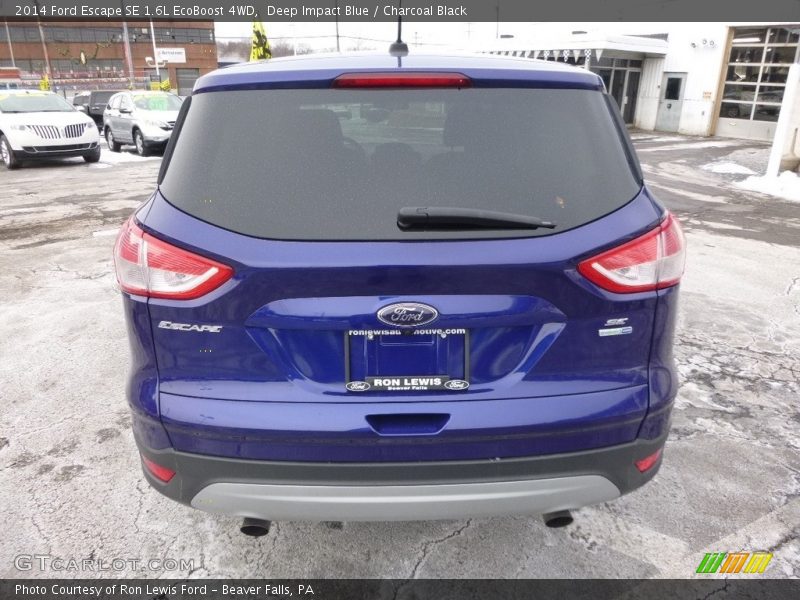 Deep Impact Blue / Charcoal Black 2014 Ford Escape SE 1.6L EcoBoost 4WD
