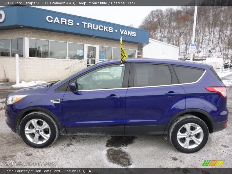 Deep Impact Blue / Charcoal Black 2014 Ford Escape SE 1.6L EcoBoost 4WD