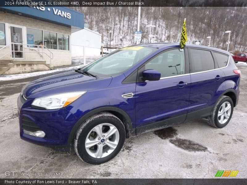 Deep Impact Blue / Charcoal Black 2014 Ford Escape SE 1.6L EcoBoost 4WD