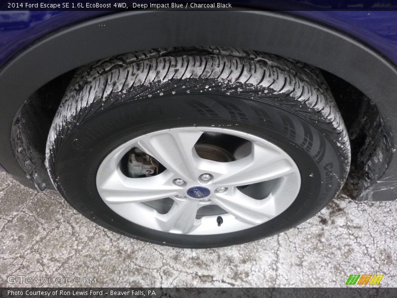 Deep Impact Blue / Charcoal Black 2014 Ford Escape SE 1.6L EcoBoost 4WD
