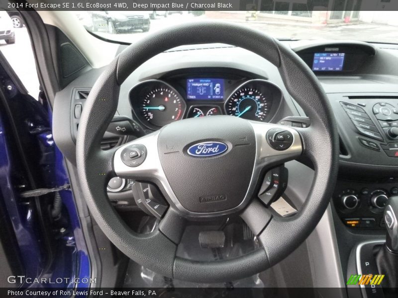 Deep Impact Blue / Charcoal Black 2014 Ford Escape SE 1.6L EcoBoost 4WD