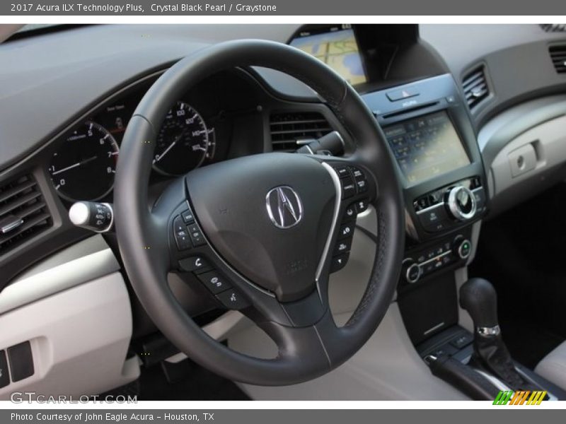 Crystal Black Pearl / Graystone 2017 Acura ILX Technology Plus