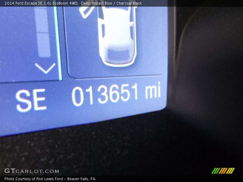 Deep Impact Blue / Charcoal Black 2014 Ford Escape SE 1.6L EcoBoost 4WD