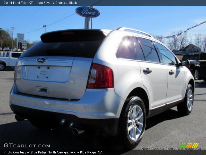 Ingot Silver / Charcoal Black 2014 Ford Edge SE