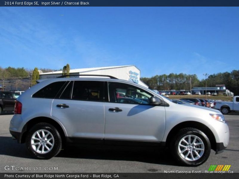 Ingot Silver / Charcoal Black 2014 Ford Edge SE