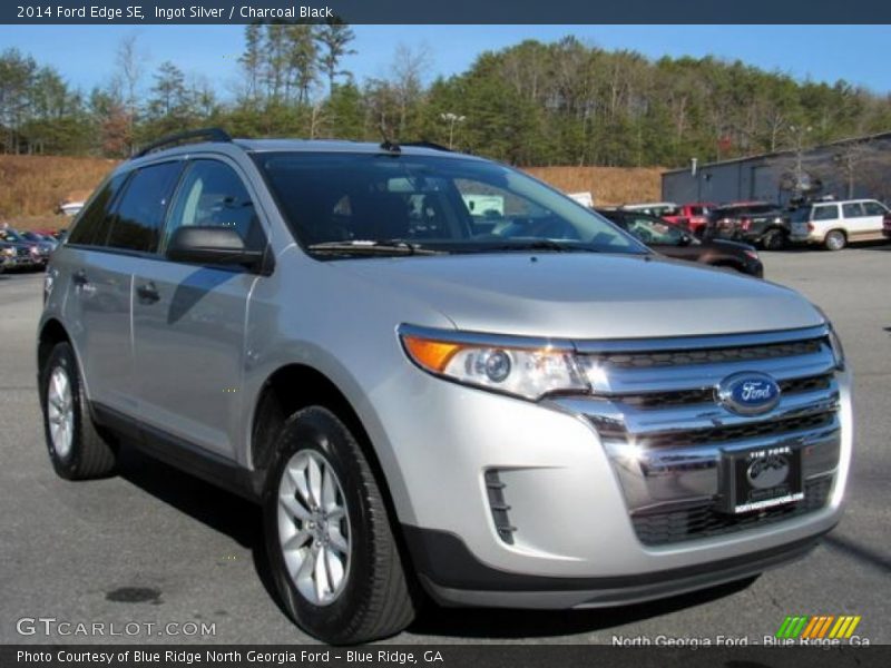 Ingot Silver / Charcoal Black 2014 Ford Edge SE