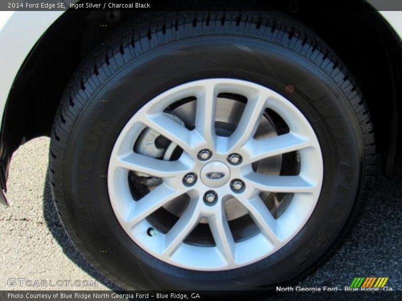 Ingot Silver / Charcoal Black 2014 Ford Edge SE