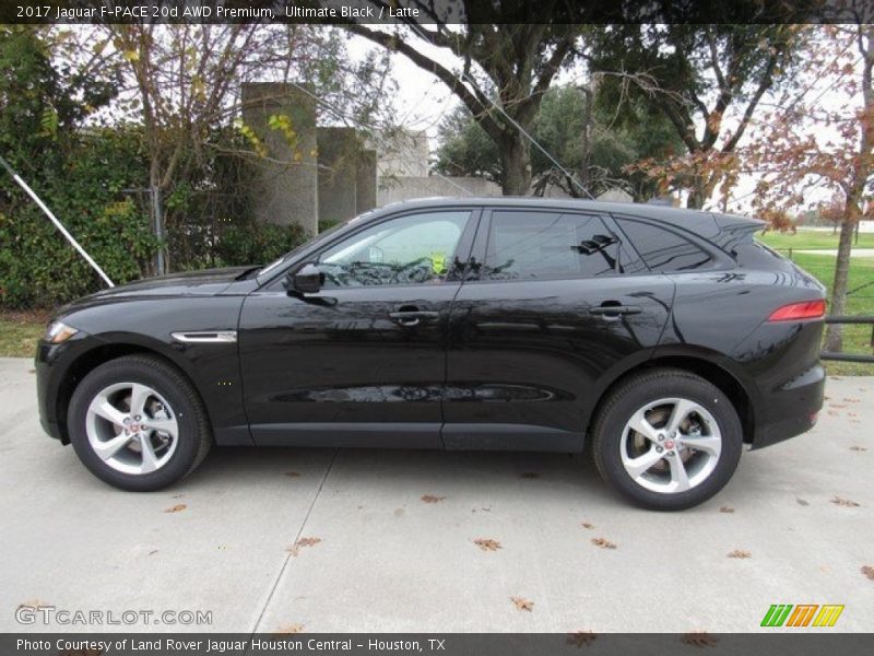 Ultimate Black / Latte 2017 Jaguar F-PACE 20d AWD Premium
