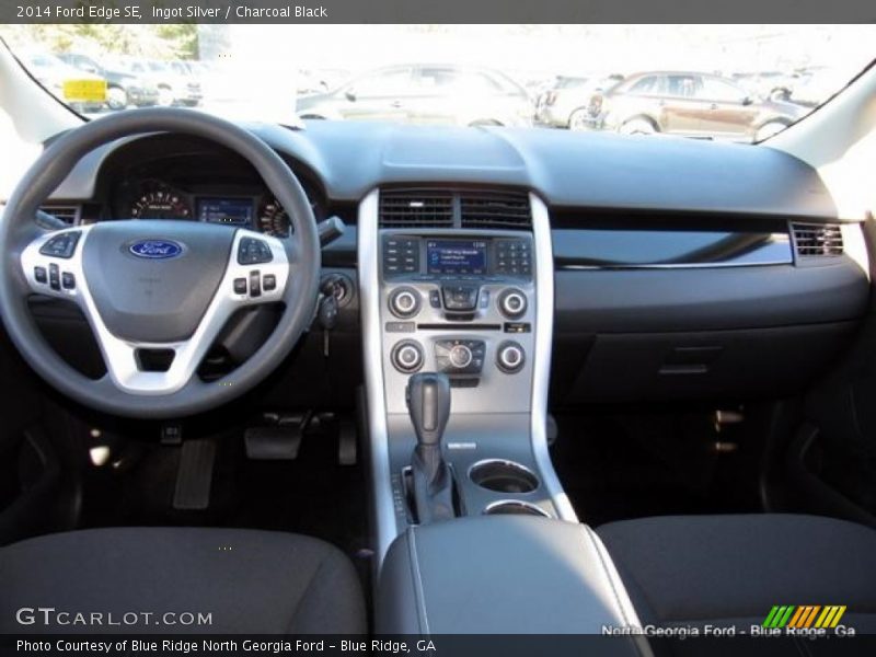Ingot Silver / Charcoal Black 2014 Ford Edge SE