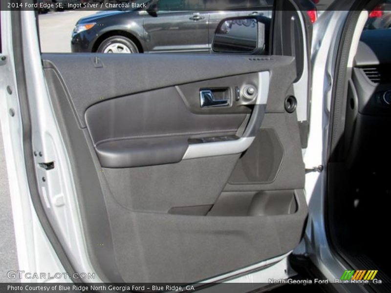 Ingot Silver / Charcoal Black 2014 Ford Edge SE