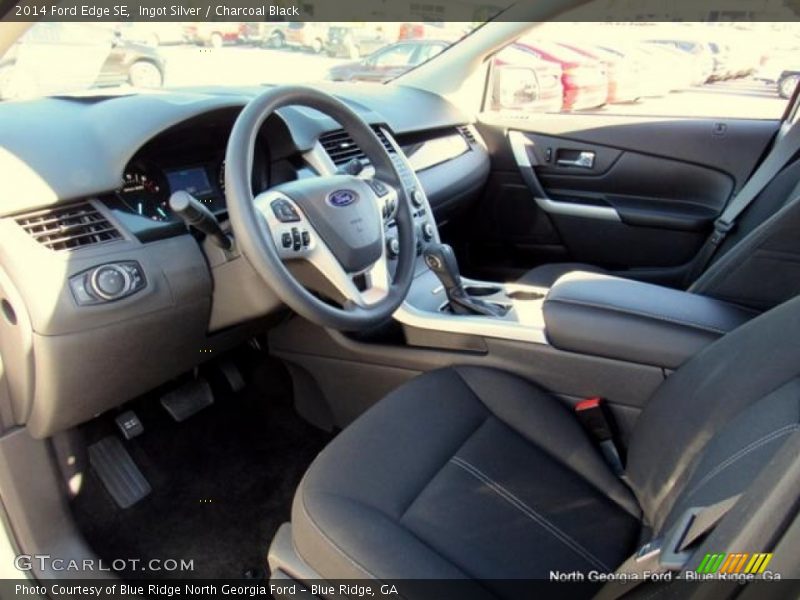 Ingot Silver / Charcoal Black 2014 Ford Edge SE
