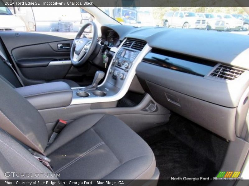 Ingot Silver / Charcoal Black 2014 Ford Edge SE