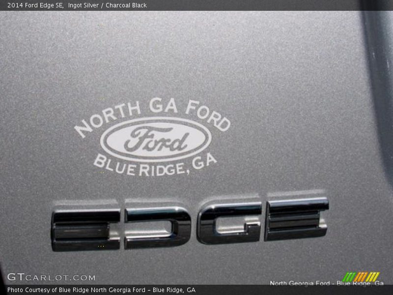 Ingot Silver / Charcoal Black 2014 Ford Edge SE