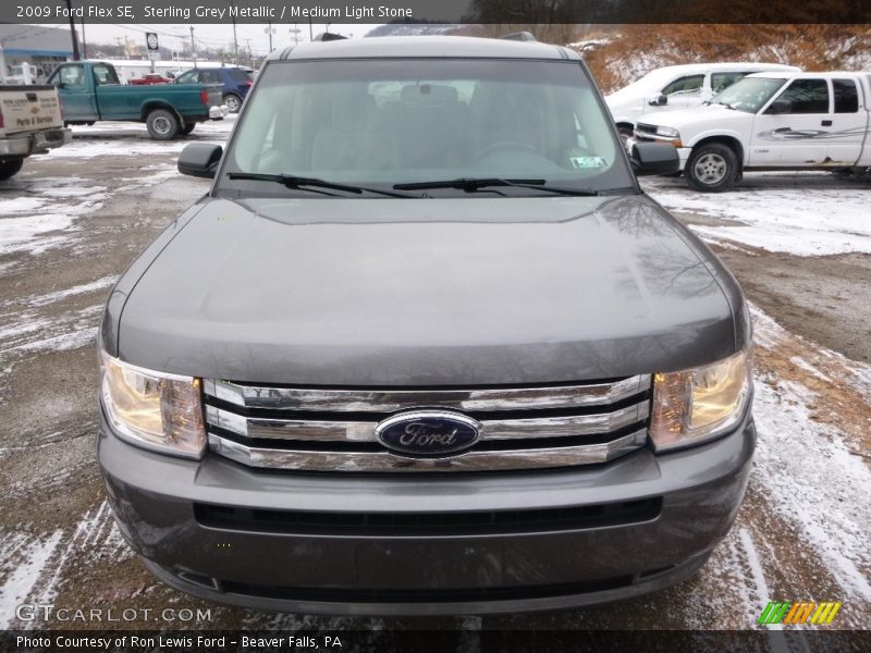 Sterling Grey Metallic / Medium Light Stone 2009 Ford Flex SE