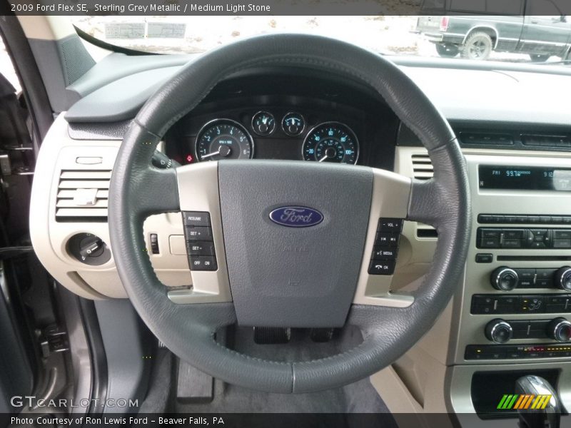 Sterling Grey Metallic / Medium Light Stone 2009 Ford Flex SE