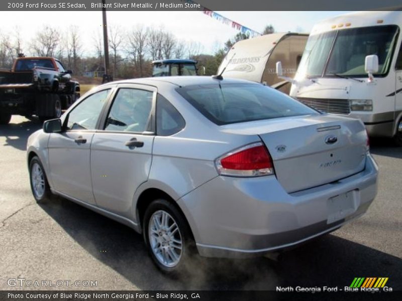 Brilliant Silver Metallic / Medium Stone 2009 Ford Focus SE Sedan