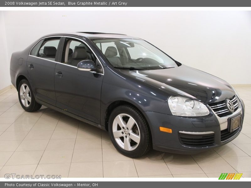 Blue Graphite Metallic / Art Grey 2008 Volkswagen Jetta SE Sedan