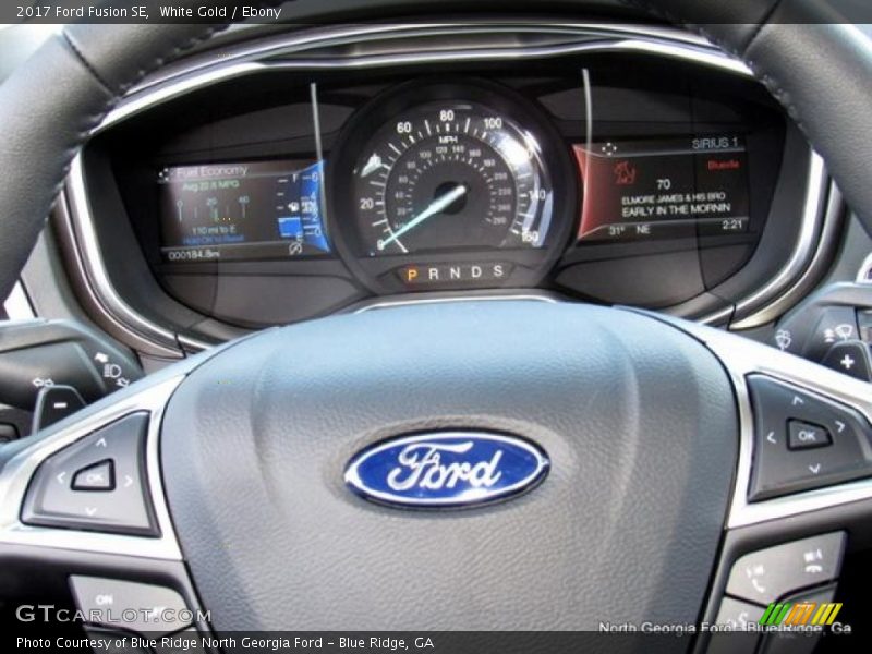 White Gold / Ebony 2017 Ford Fusion SE