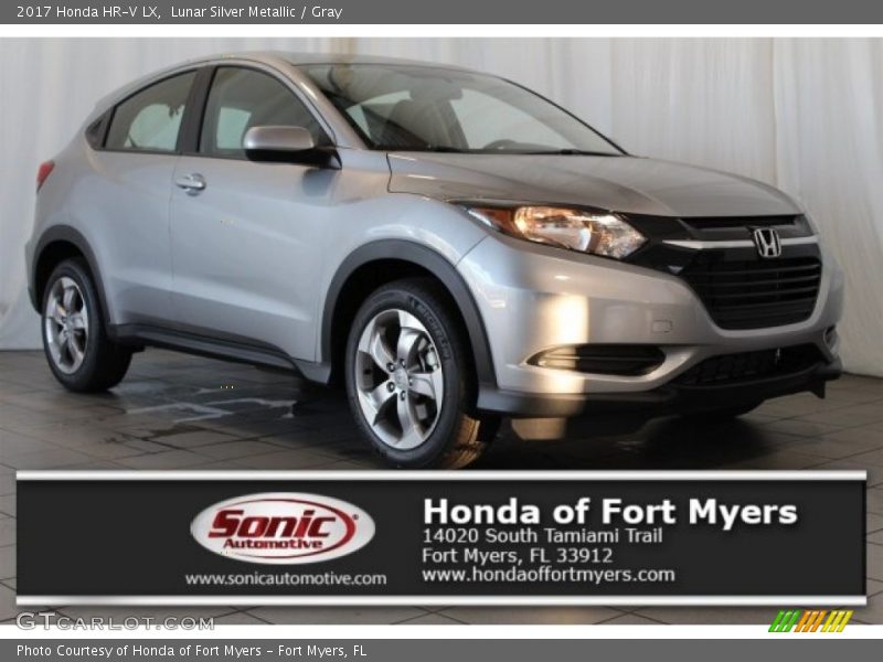 Lunar Silver Metallic / Gray 2017 Honda HR-V LX