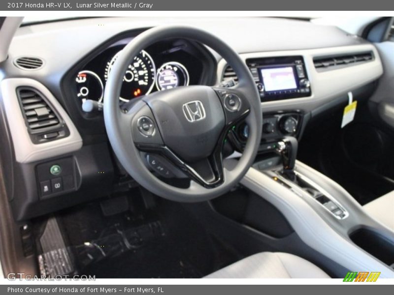 Lunar Silver Metallic / Gray 2017 Honda HR-V LX