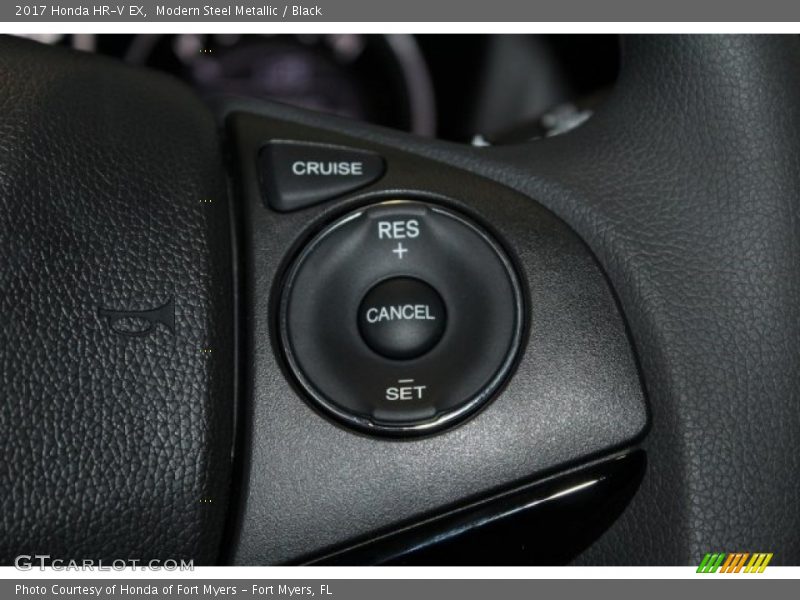 Modern Steel Metallic / Black 2017 Honda HR-V EX