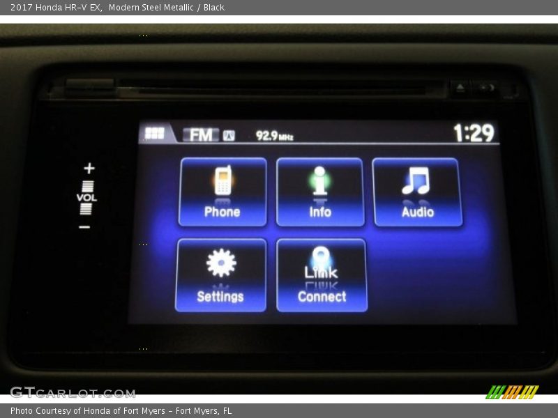 Modern Steel Metallic / Black 2017 Honda HR-V EX