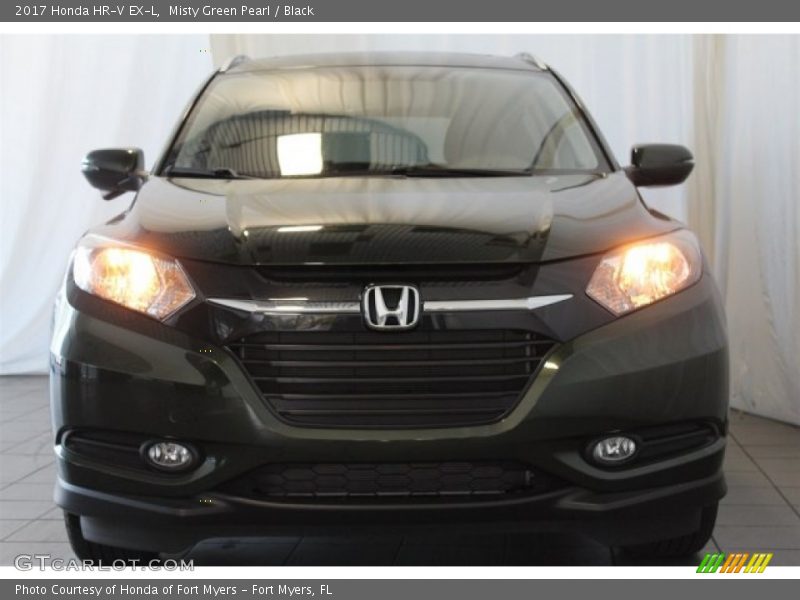 Misty Green Pearl / Black 2017 Honda HR-V EX-L