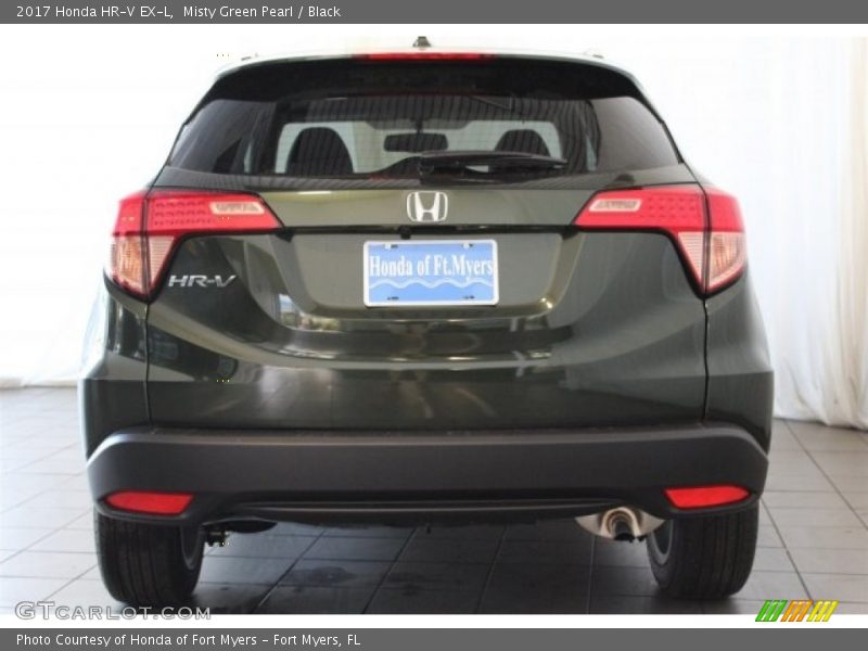 Misty Green Pearl / Black 2017 Honda HR-V EX-L