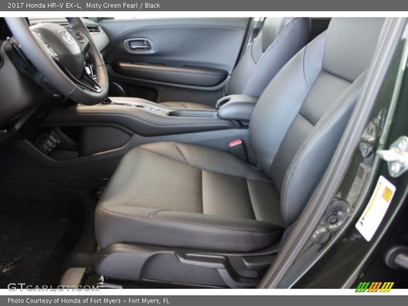 Misty Green Pearl / Black 2017 Honda HR-V EX-L