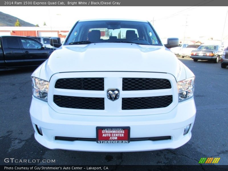 Bright White / Black/Diesel Gray 2014 Ram 1500 Express Quad Cab