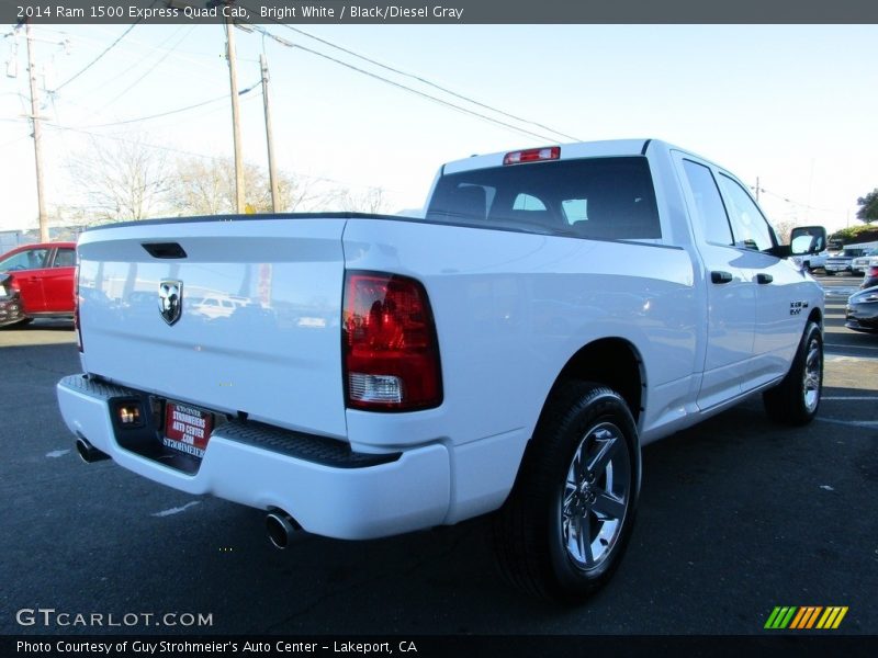 Bright White / Black/Diesel Gray 2014 Ram 1500 Express Quad Cab