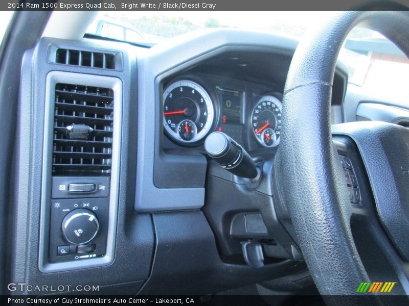 Bright White / Black/Diesel Gray 2014 Ram 1500 Express Quad Cab