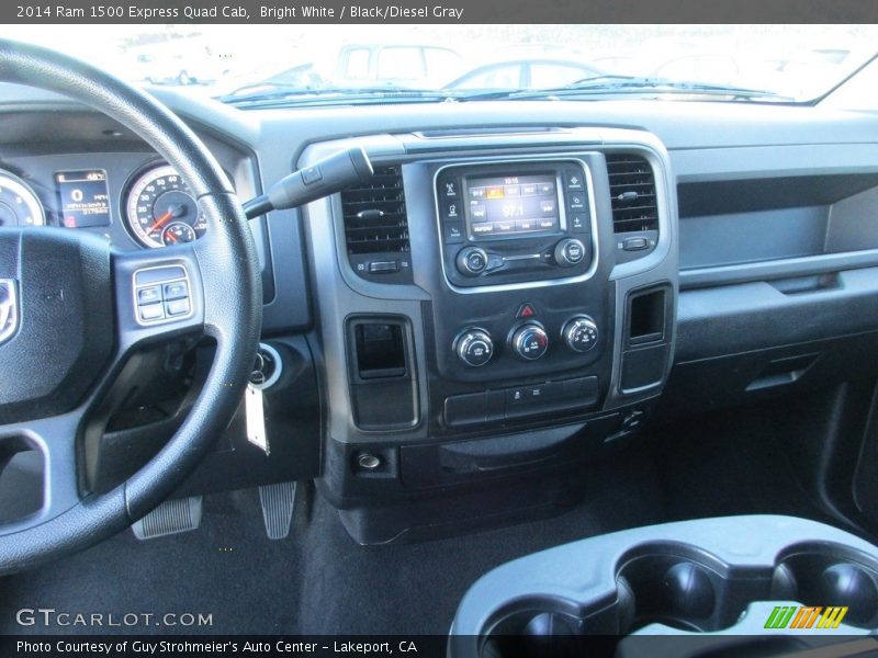 Bright White / Black/Diesel Gray 2014 Ram 1500 Express Quad Cab