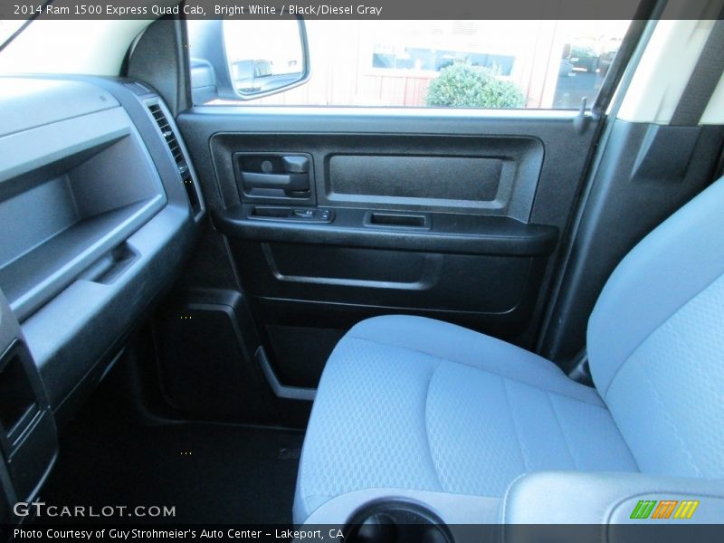 Bright White / Black/Diesel Gray 2014 Ram 1500 Express Quad Cab