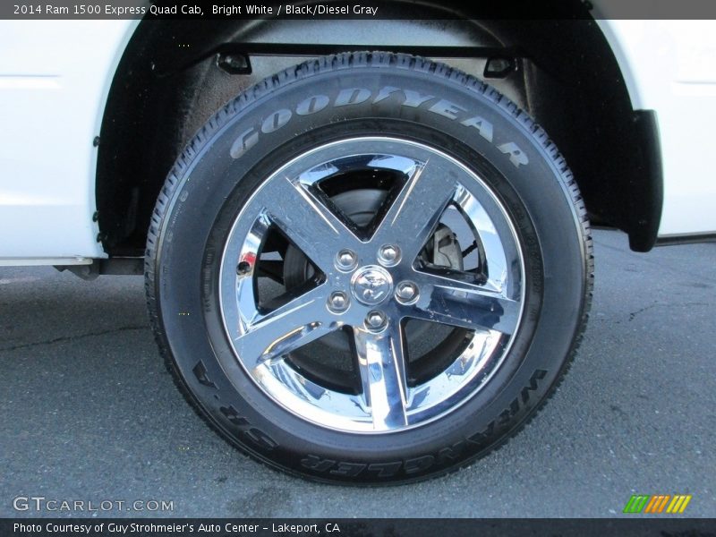 Bright White / Black/Diesel Gray 2014 Ram 1500 Express Quad Cab
