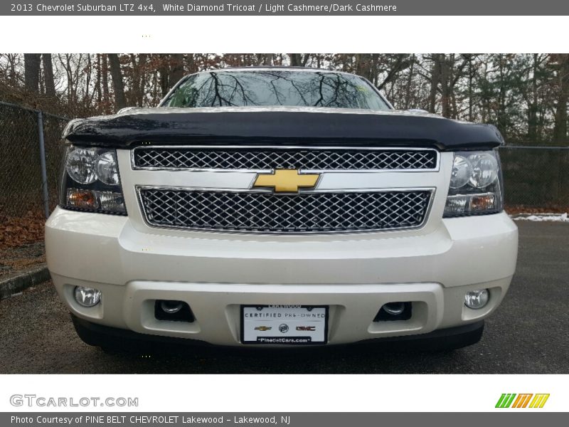 White Diamond Tricoat / Light Cashmere/Dark Cashmere 2013 Chevrolet Suburban LTZ 4x4