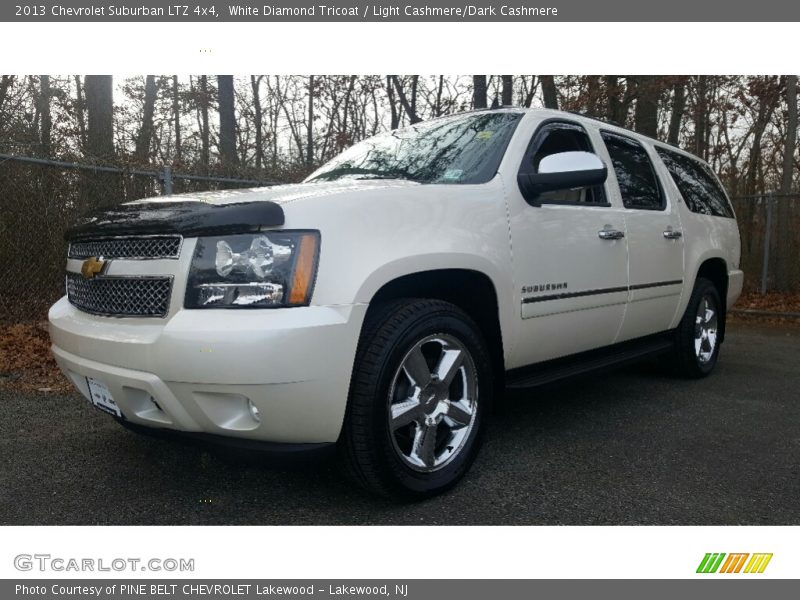 White Diamond Tricoat / Light Cashmere/Dark Cashmere 2013 Chevrolet Suburban LTZ 4x4