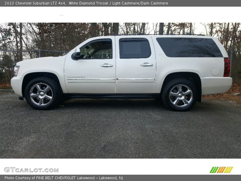 White Diamond Tricoat / Light Cashmere/Dark Cashmere 2013 Chevrolet Suburban LTZ 4x4