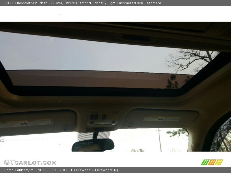 White Diamond Tricoat / Light Cashmere/Dark Cashmere 2013 Chevrolet Suburban LTZ 4x4