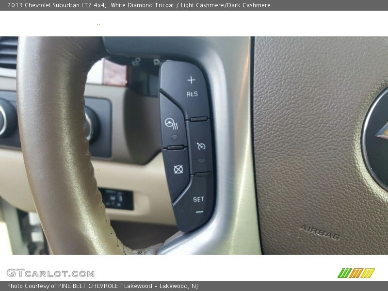 White Diamond Tricoat / Light Cashmere/Dark Cashmere 2013 Chevrolet Suburban LTZ 4x4