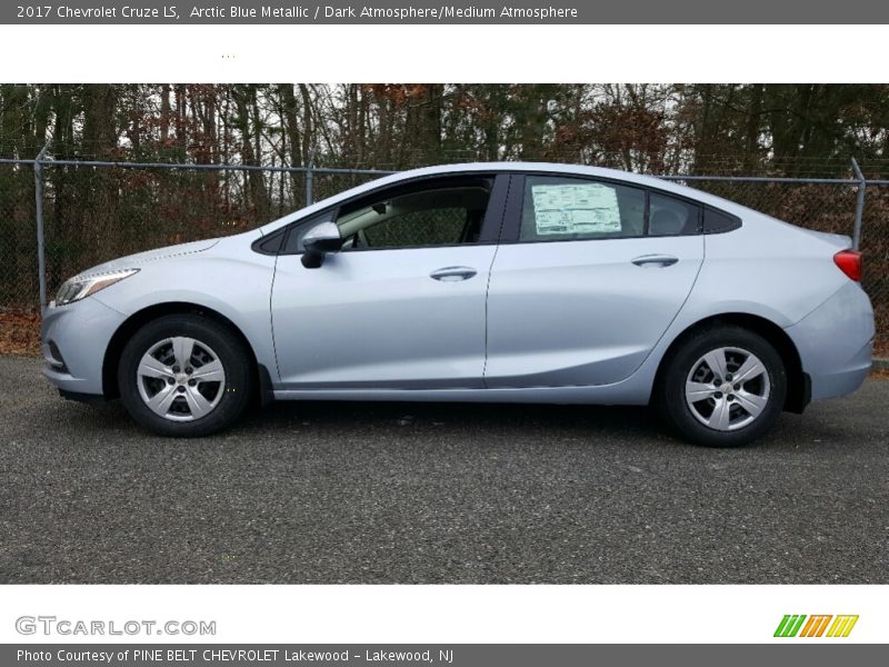 Arctic Blue Metallic / Dark Atmosphere/Medium Atmosphere 2017 Chevrolet Cruze LS